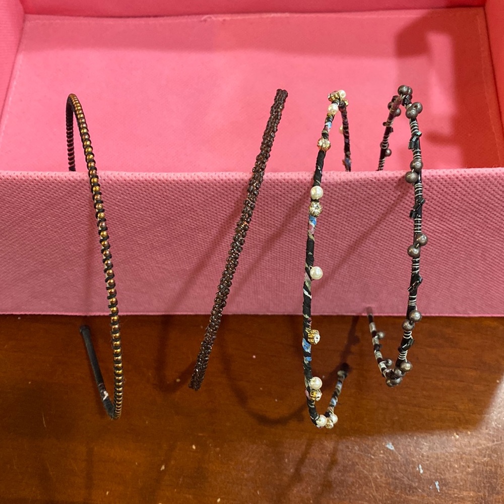 4 PCS of Anthropologie Beaded Headbands